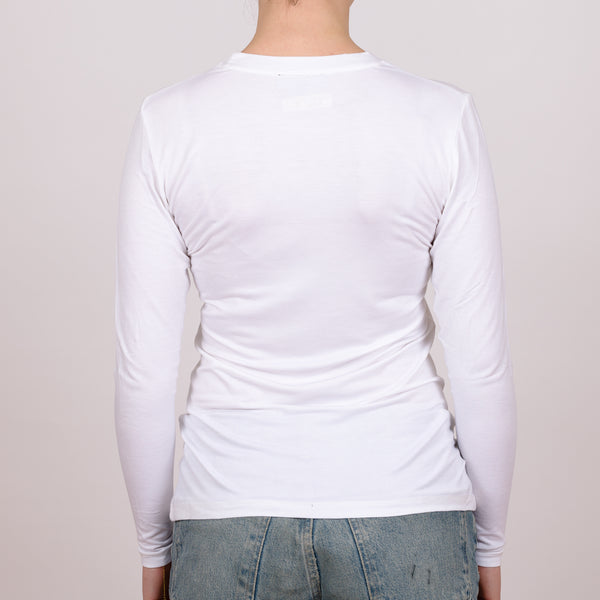 Long Sleeve Perfect Fit Crew Neck - Winter White