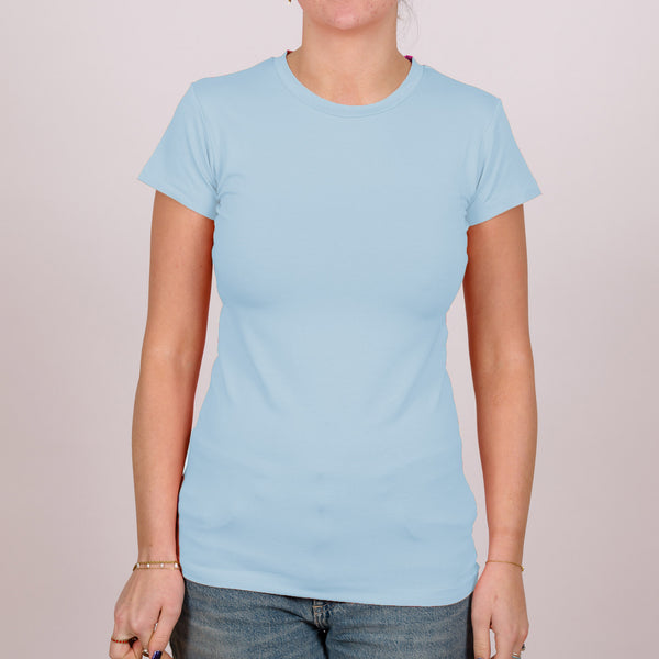 Short Sleeve Perfect Fit Crew Neck - Cornflower Blue