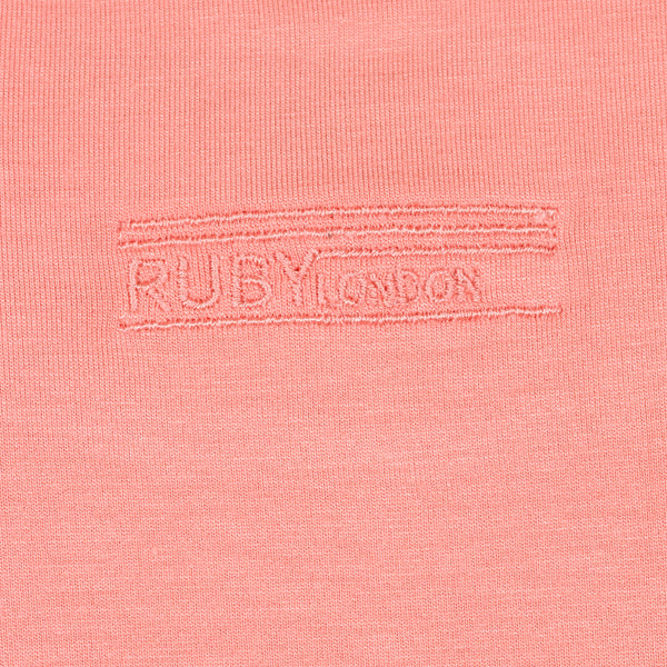 Short Sleeve Perfect Fit Crew Neck - Peach