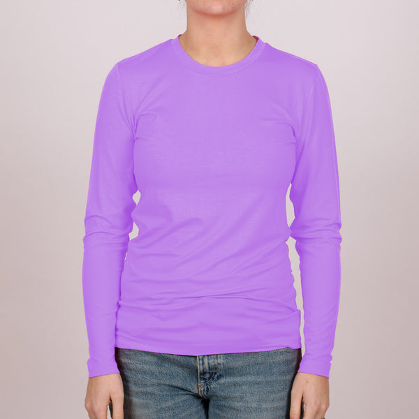 Supersoft Wood Pulp - Long Sleeve Contour Tee - light pink