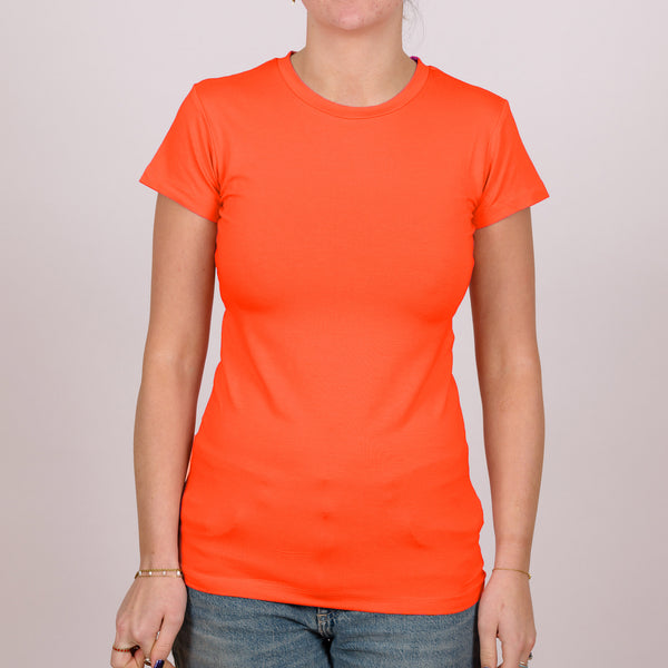 Short Sleeve Perfect Fit Crew Neck - Sunshine Orange