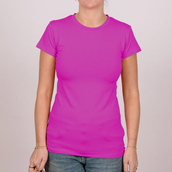 Short Sleeve Perfect Fit Crew Neck - Purple